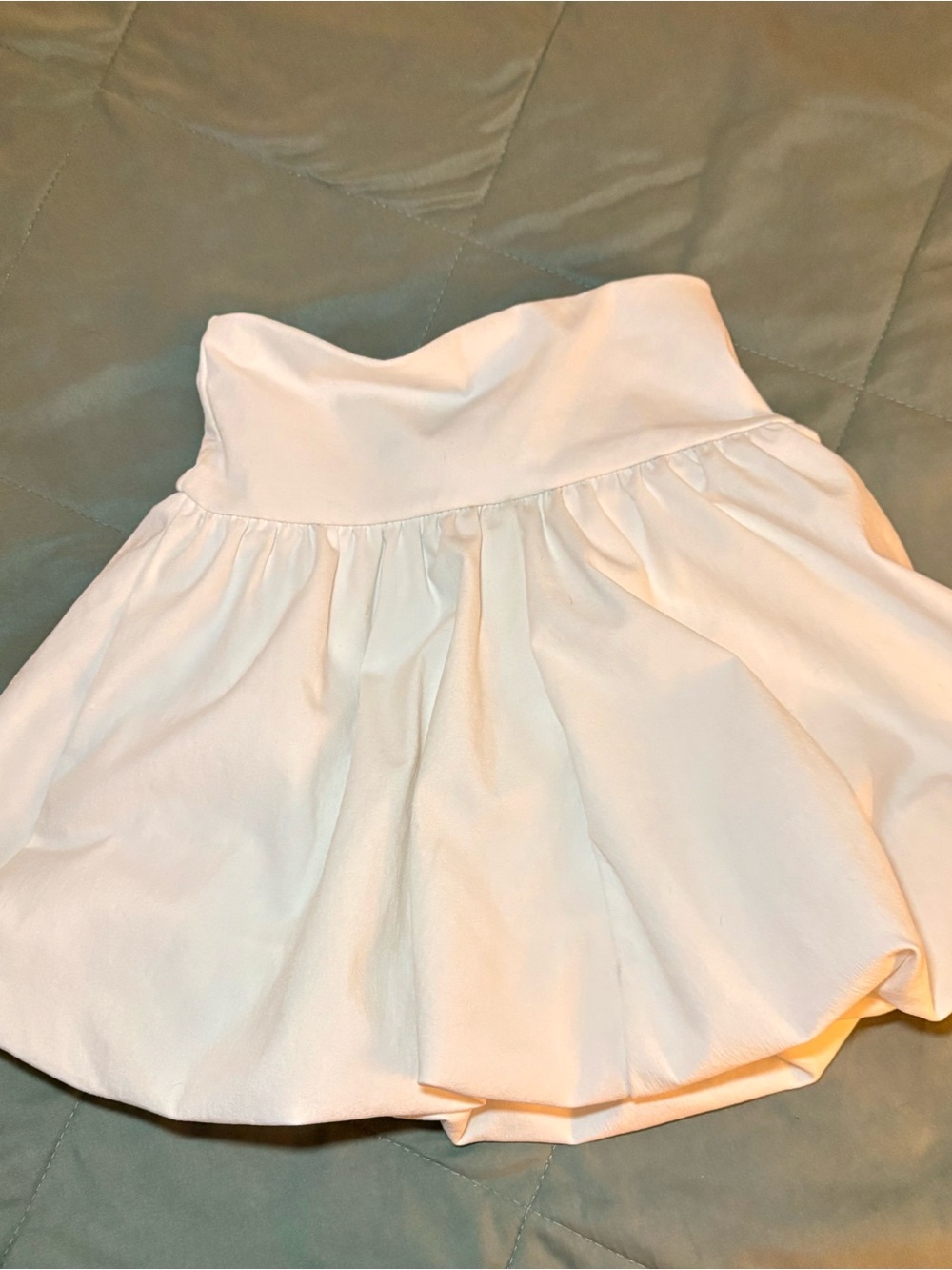 Zara White Flared Kids Skater Skirt